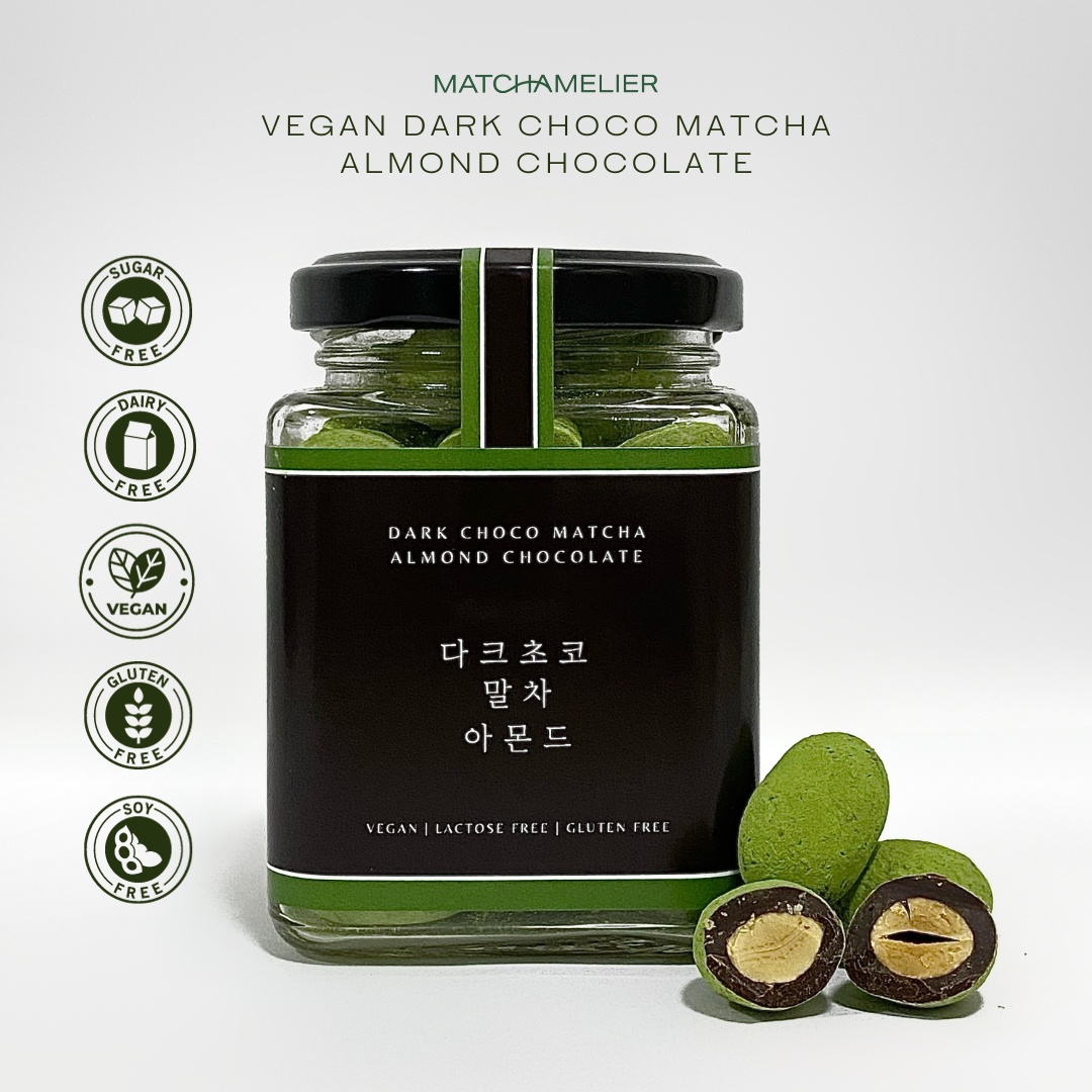 Handcrafted Jeju Matcha Almond Chocolate | MATCHAMELIER