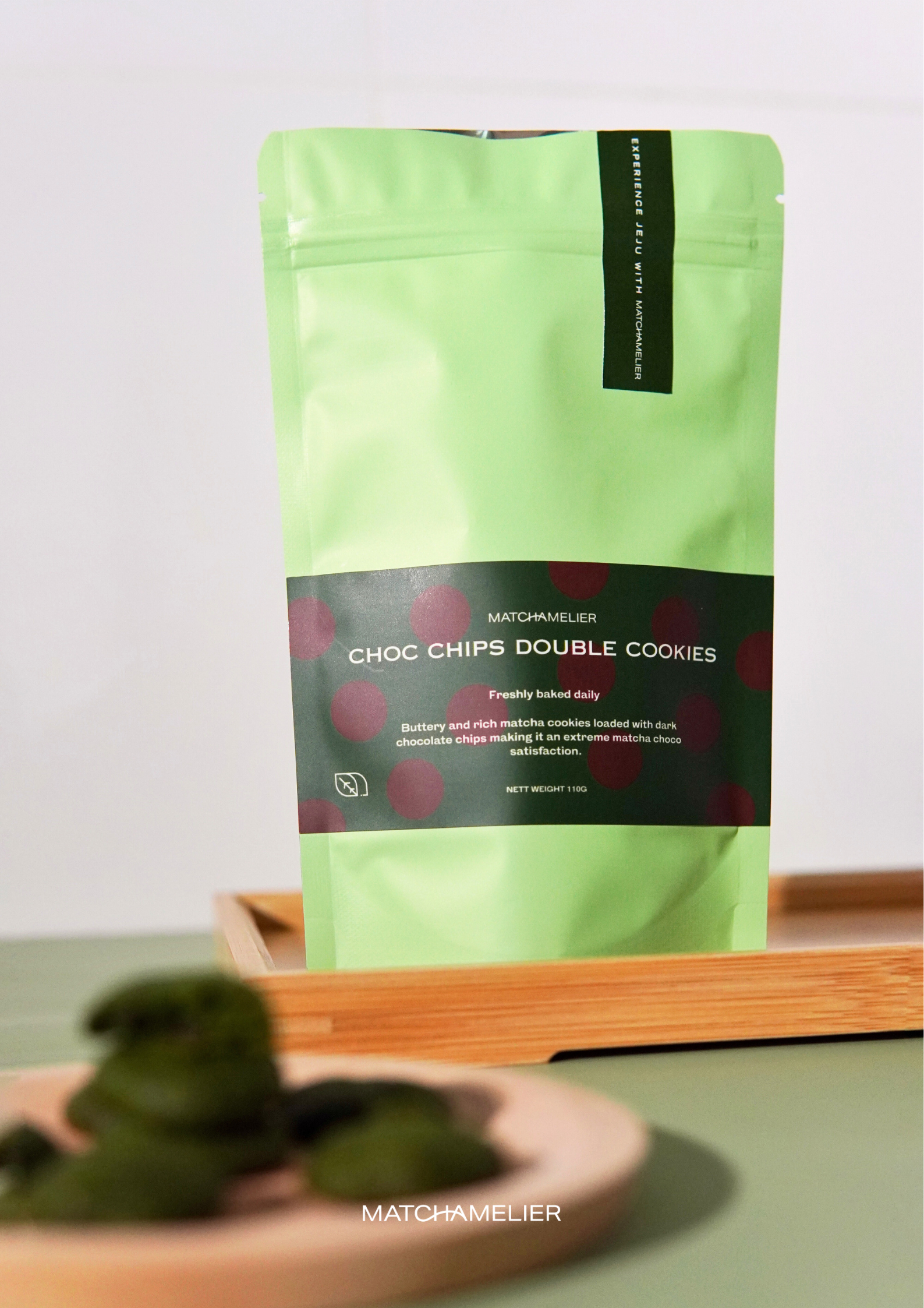 MATCHAMELIER Double Matcha Chocolate Chips Cookies 110g